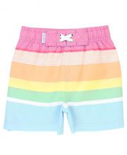 Load image into Gallery viewer, Rainbow Mult-Stripe Swim Trunks
