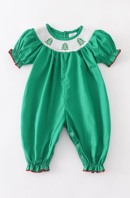 Christmas Tree Bubble Romper