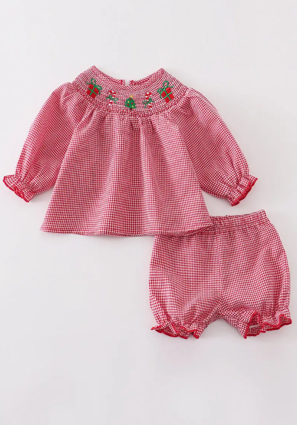 Christmas Gifts Smocked Set