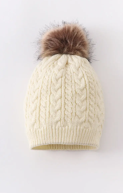 Cream Beanie