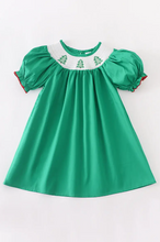 Load image into Gallery viewer, Christmas Tree Smocked Dress
