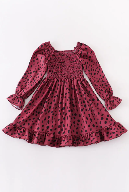 Leopard Smock Dress